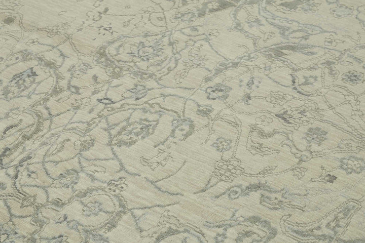 9x12 Hand-Knotted Wool Oushak Rug - 47768