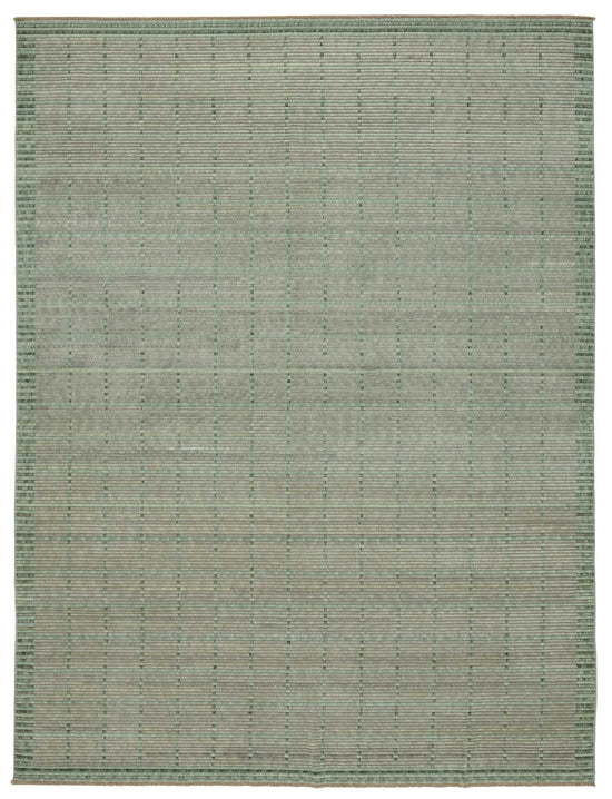 9x12 Hand-Knotted Wool Oushak Rug - 47769