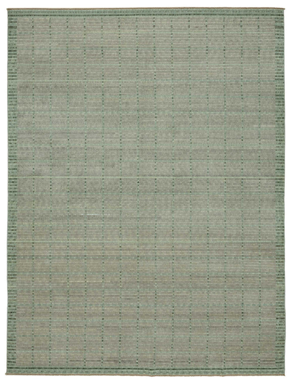 9x12 Hand-Knotted Wool Oushak Rug - 47769