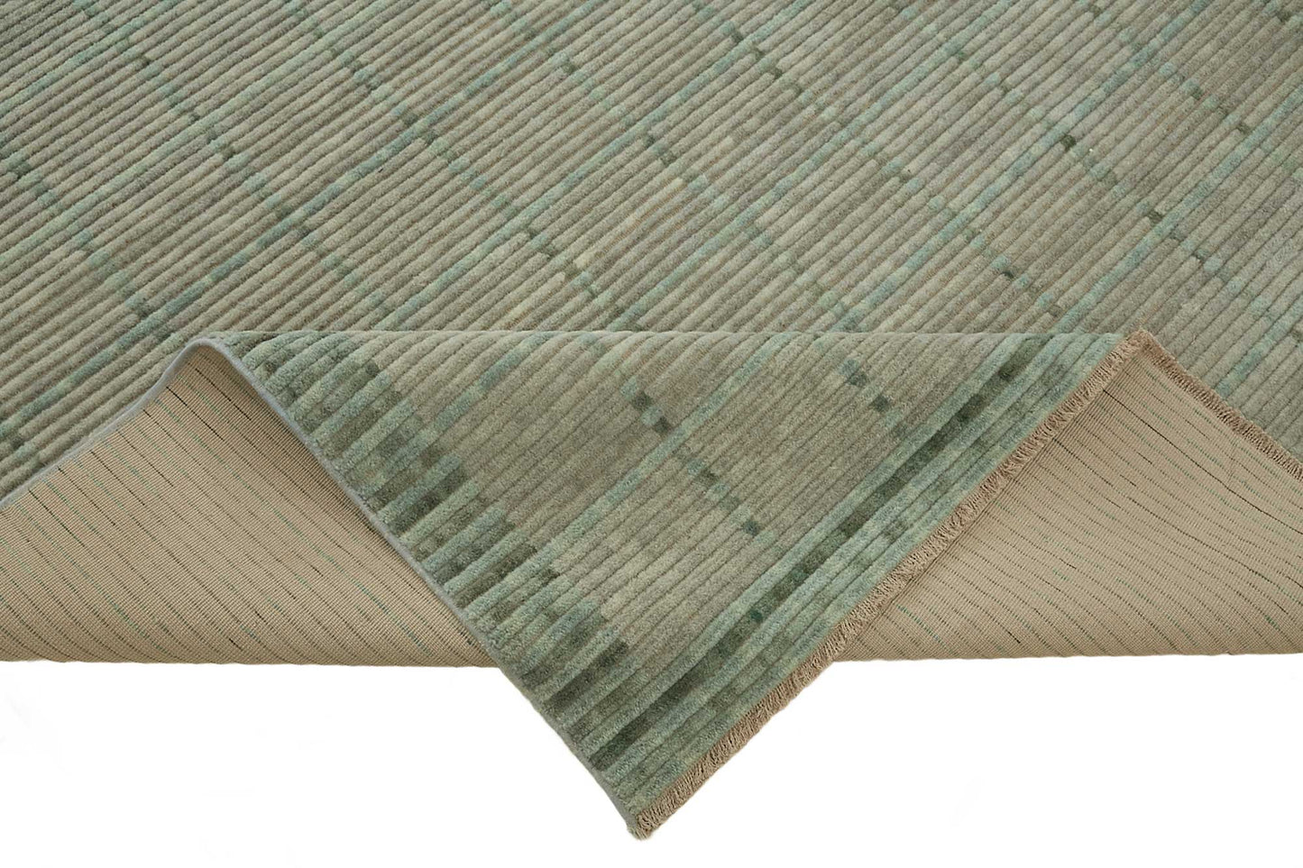 9x12 Hand-Knotted Wool Oushak Rug - 47769