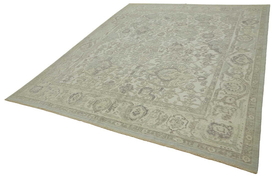 10x12 Hand-Knotted Wool Oushak Rug - 47770