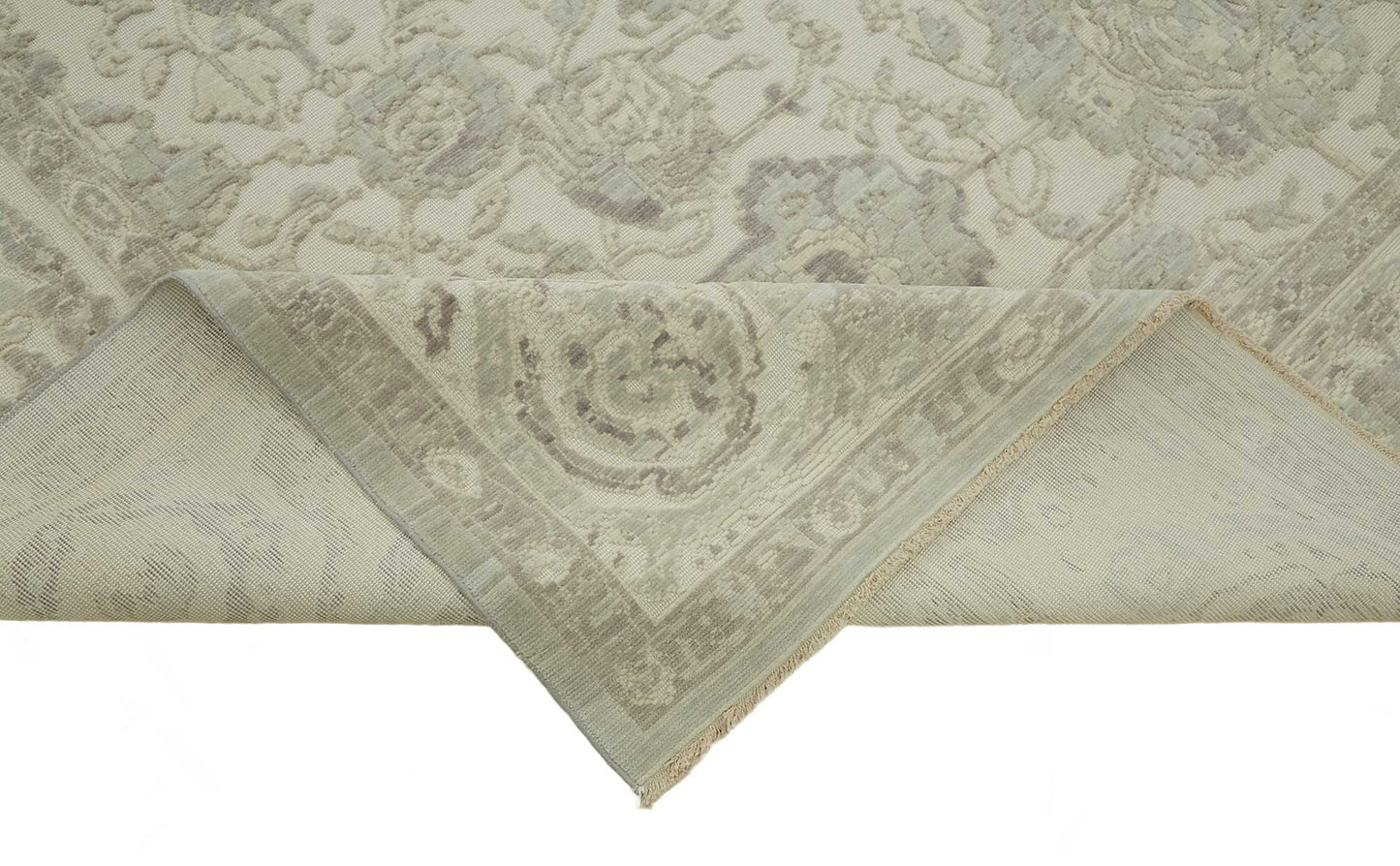 10x12 Hand-Knotted Wool Oushak Rug - 47770