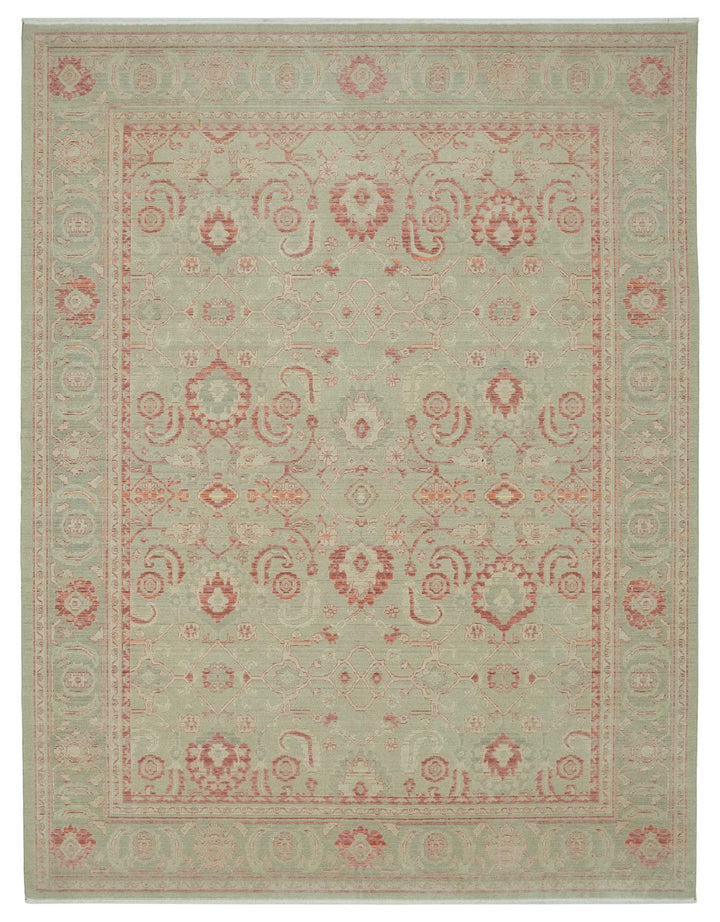 9x12 Hand-Knotted Wool Oushak Rug - 47771