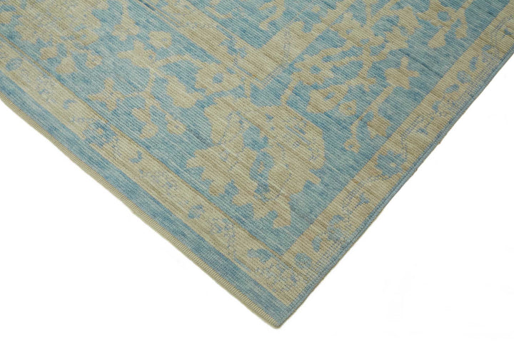 10x13 Hand-Knotted Wool Oushak Rug - 47772