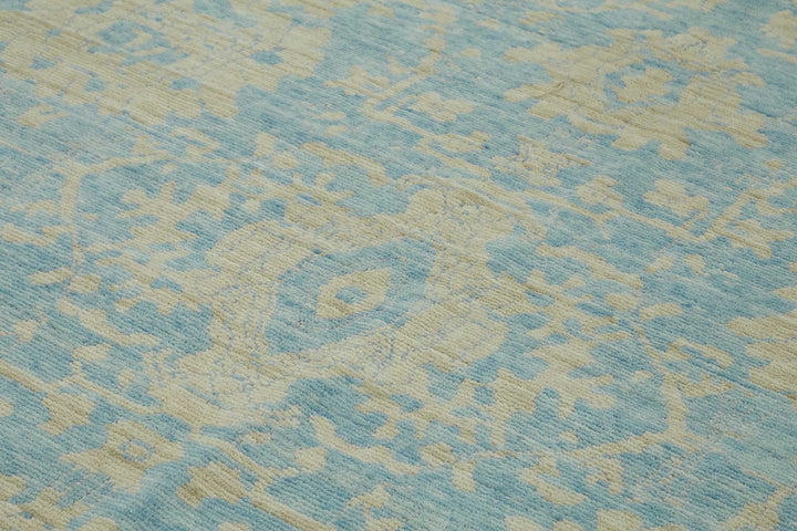 10x13 Hand-Knotted Wool Oushak Rug - 47772