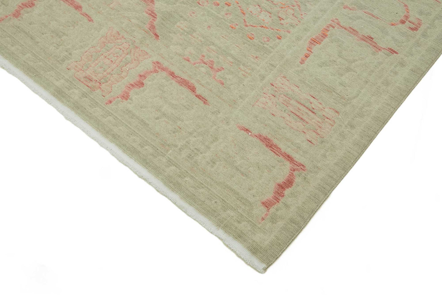 9x12 Hand-Knotted Wool Oushak Rug - 47773