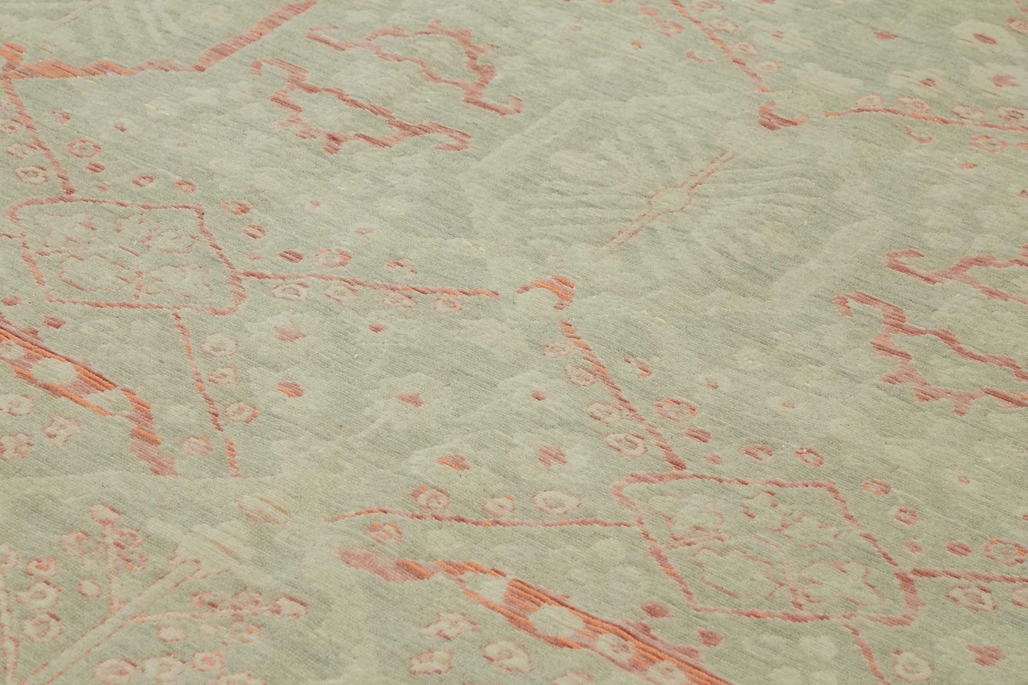 9x12 Hand-Knotted Wool Oushak Rug - 47773