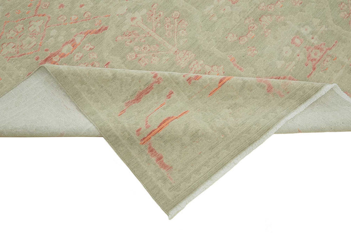 9x12 Hand-Knotted Wool Oushak Rug - 47773