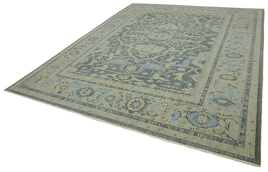 11x14 Hand-Knotted Wool Oushak Rug - 47774