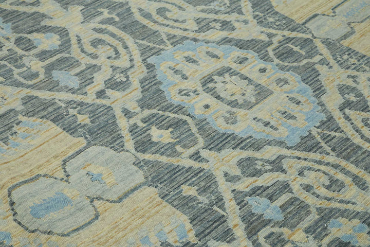 11x14 Hand-Knotted Wool Oushak Rug - 47774