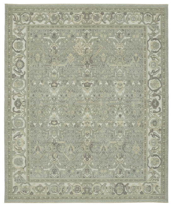 9x12 Hand-Knotted Wool Oushak Rug - 47775