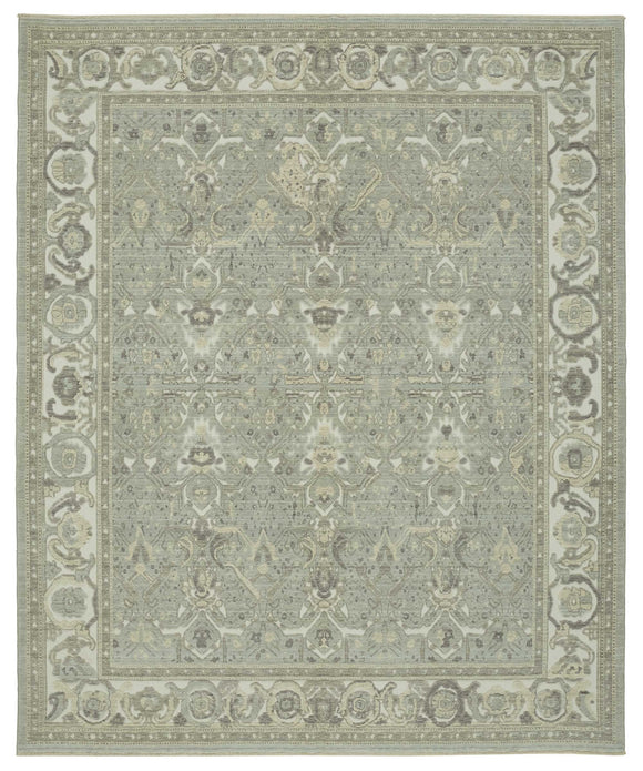 9x12 Hand-Knotted Wool Oushak Rug - 47775