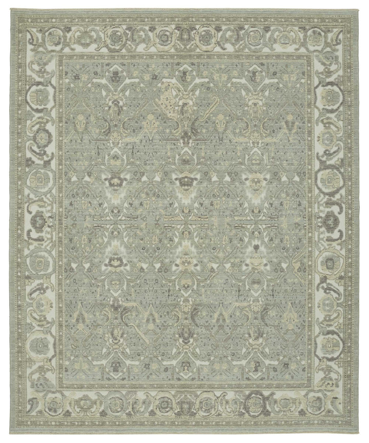 9x12 Hand-Knotted Wool Oushak Rug - 47775