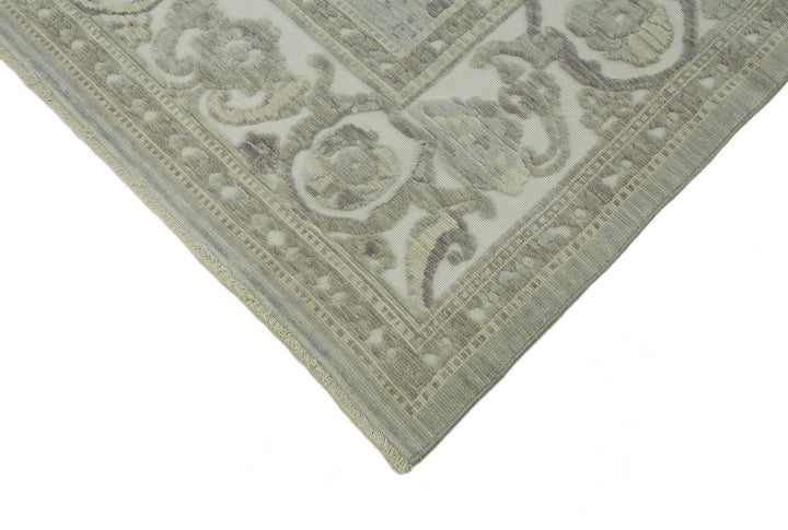 9x12 Hand-Knotted Wool Oushak Rug - 47775