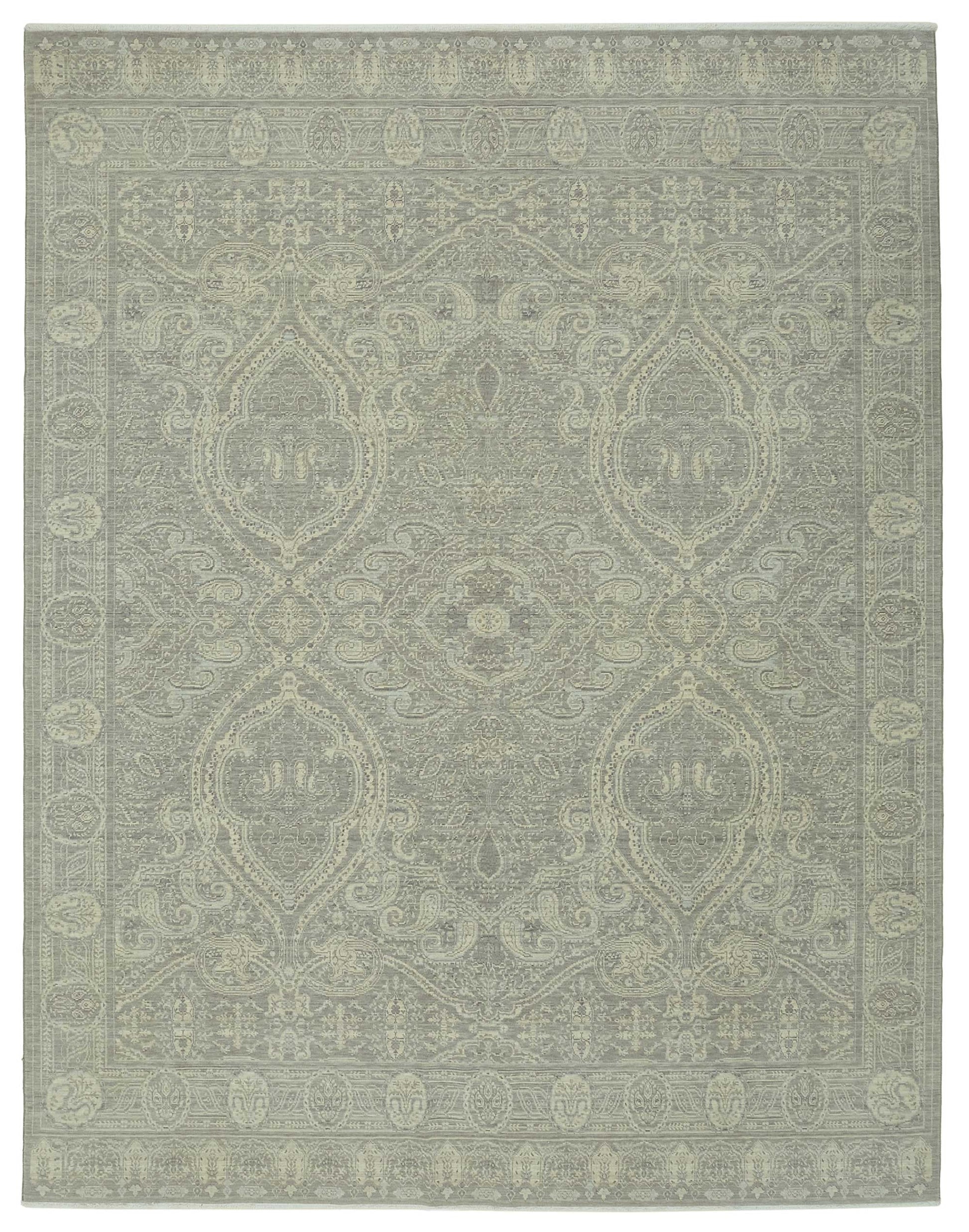 9x12 Hand-Knotted Wool Oushak Rug - 47776