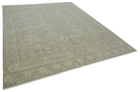 9x12 Hand-Knotted Wool Oushak Rug - 47776