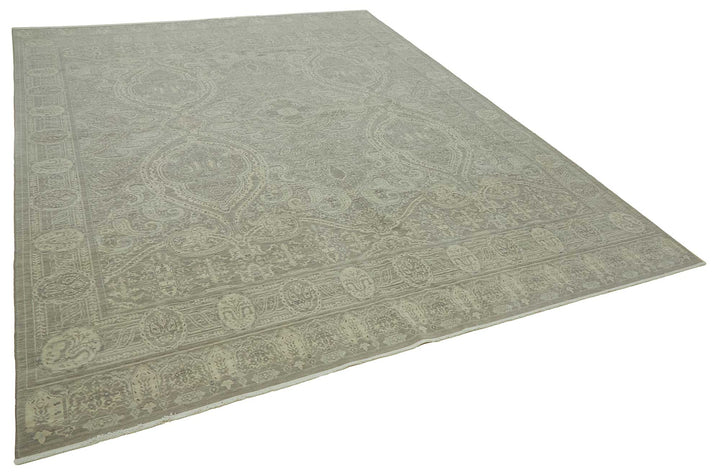 9x12 Hand-Knotted Wool Oushak Rug - 47776