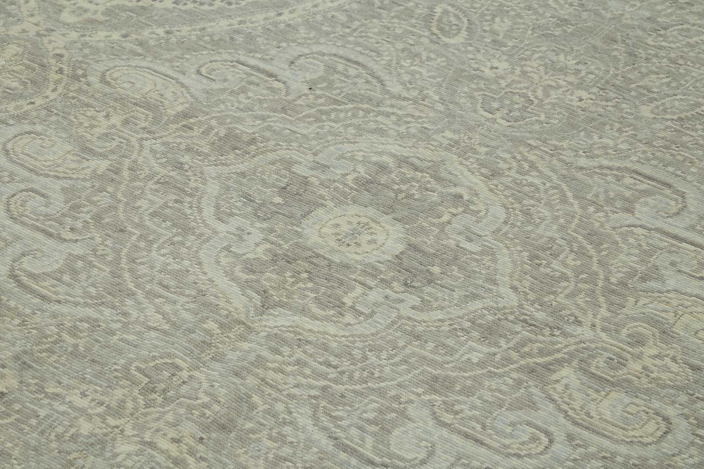 9x12 Hand-Knotted Wool Oushak Rug - 47776