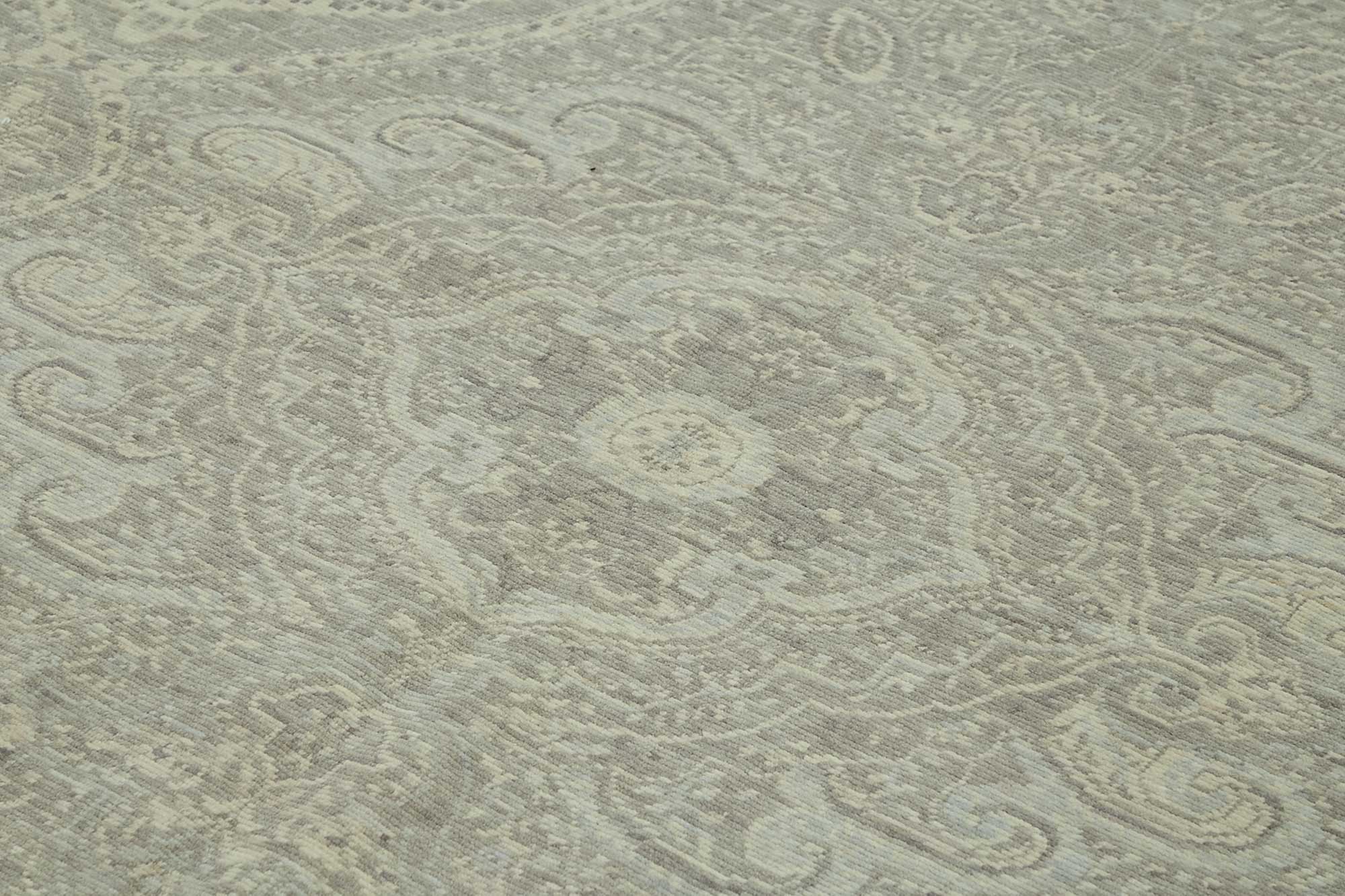 9x12 Hand-Knotted Wool Oushak Rug - 47776
