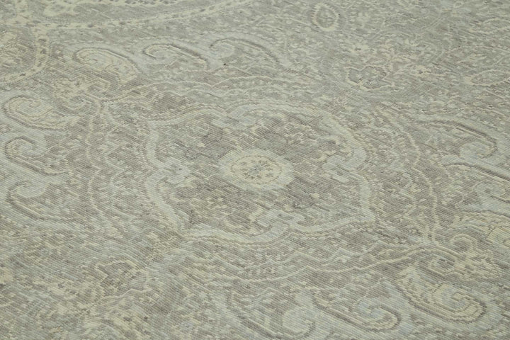 9x12 Hand-Knotted Wool Oushak Rug - 47776