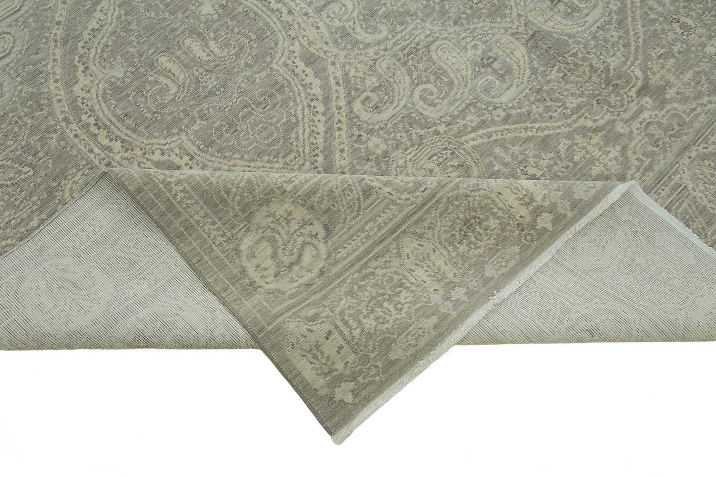 9x12 Hand-Knotted Wool Oushak Rug - 47776