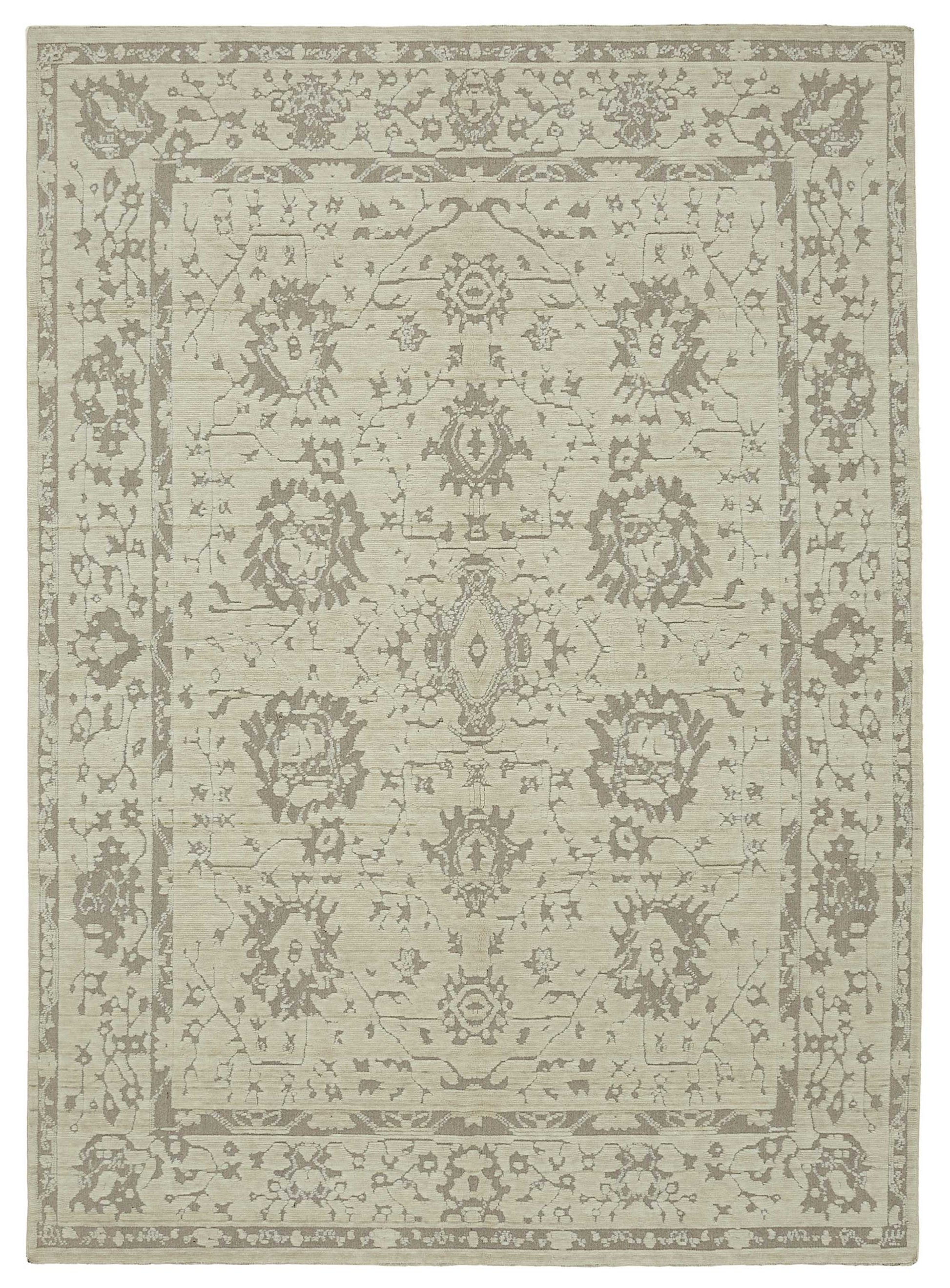 9x12 Hand-Knotted Wool Oushak Rug - 47777