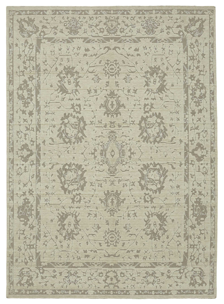 9x12 Hand-Knotted Wool Oushak Rug - 47777