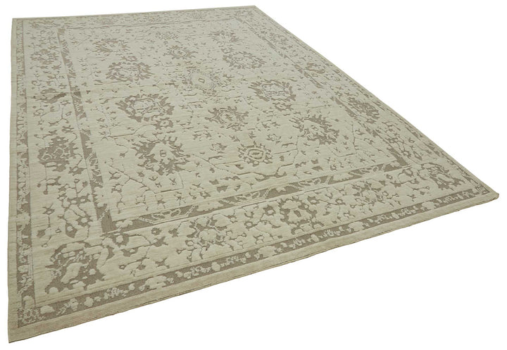 9x12 Hand-Knotted Wool Oushak Rug - 47777