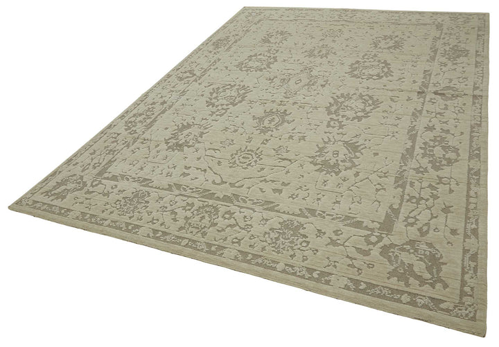 9x12 Hand-Knotted Wool Oushak Rug - 47777
