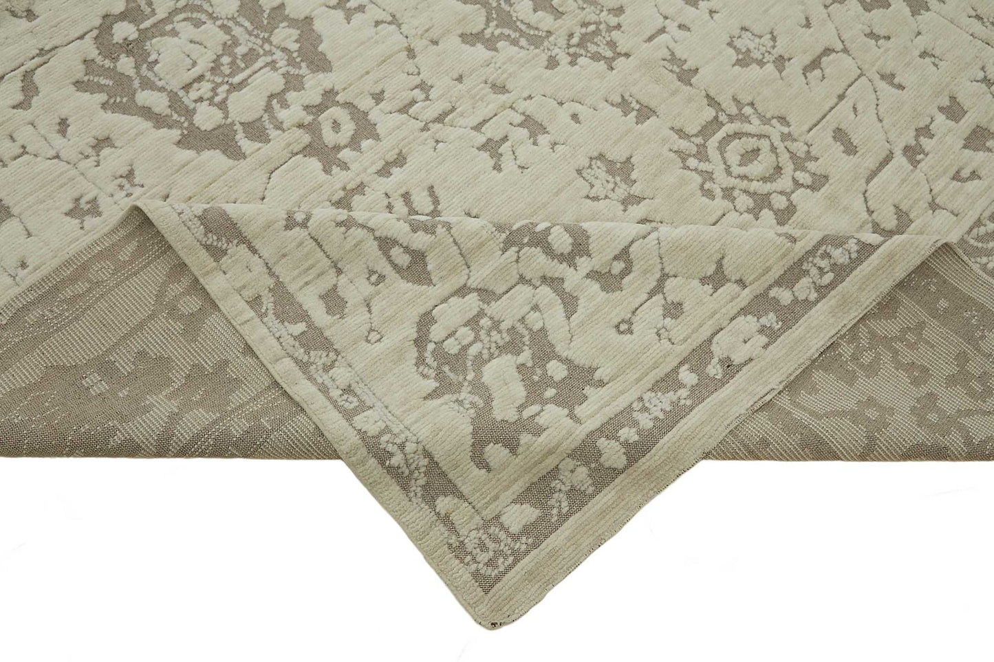 9x12 Hand-Knotted Wool Oushak Rug - 47777