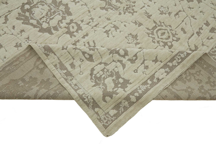 9x12 Hand-Knotted Wool Oushak Rug - 47777