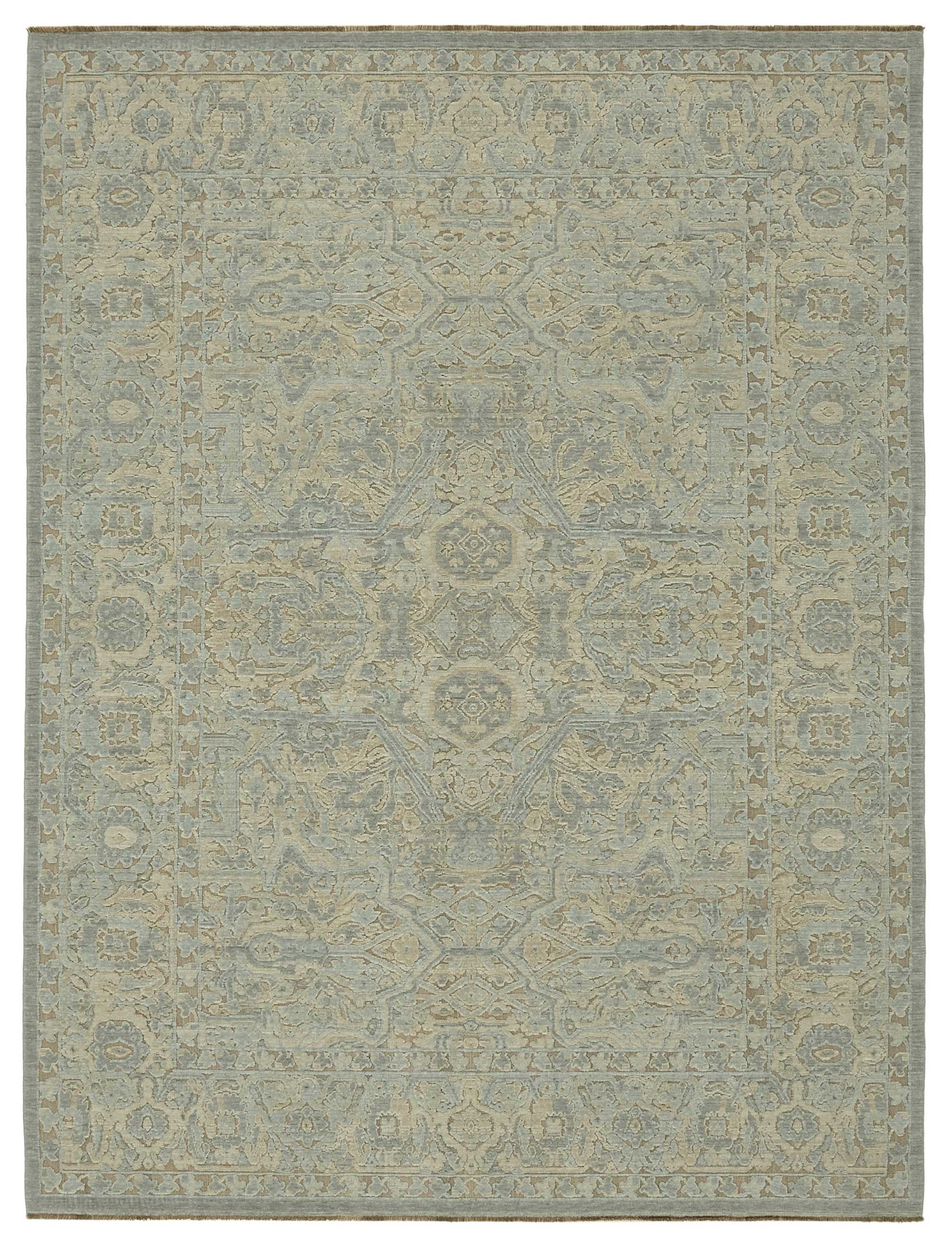 8x11 Hand-Knotted Wool Oushak Rug - 47778