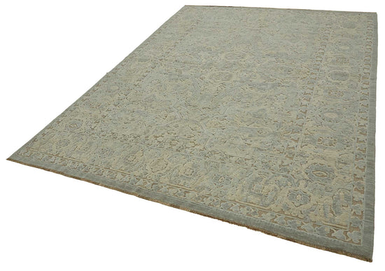 8x11 Hand-Knotted Wool Oushak Rug - 47778