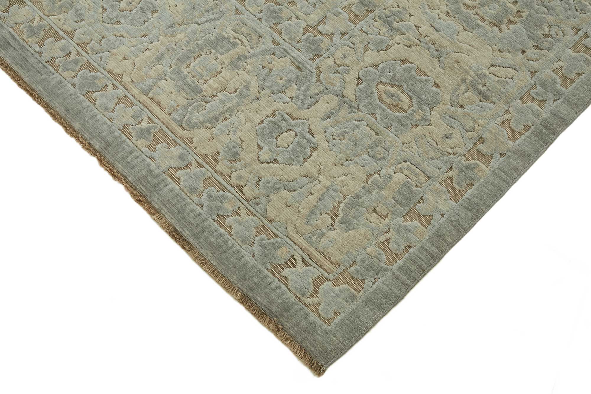 8x11 Hand-Knotted Wool Oushak Rug - 47778