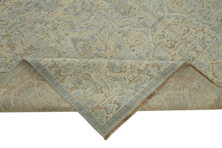 8x11 Hand-Knotted Wool Oushak Rug - 47778