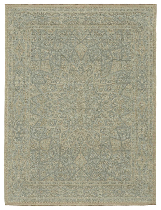 8x11 Hand-Knotted Wool Oushak Rug - 47779