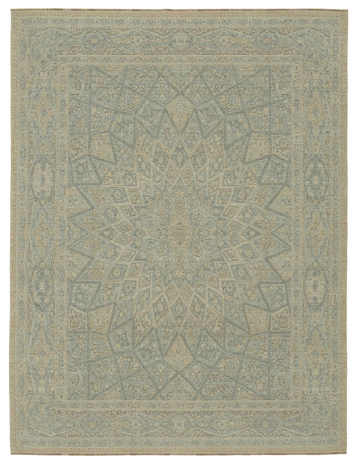 8x11 Hand-Knotted Wool Oushak Rug - 47779