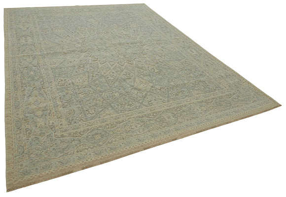 8x11 Hand-Knotted Wool Oushak Rug - 47779
