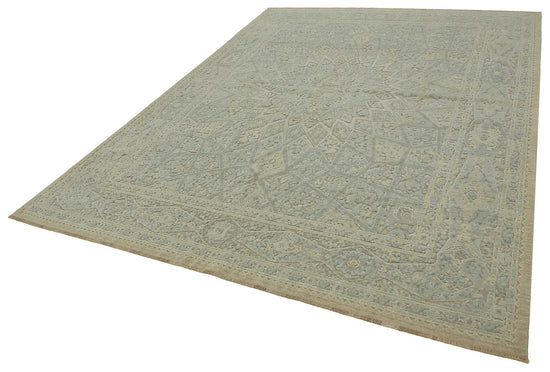 8x11 Hand-Knotted Wool Oushak Rug - 47779