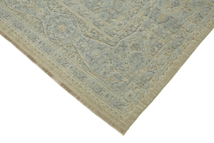 8x11 Hand-Knotted Wool Oushak Rug - 47779