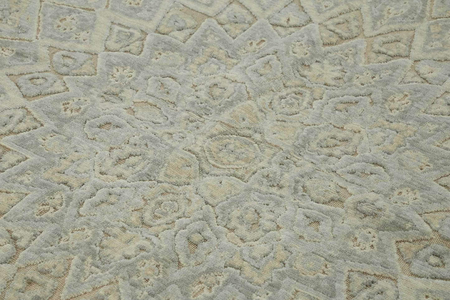 8x11 Hand-Knotted Wool Oushak Rug - 47779