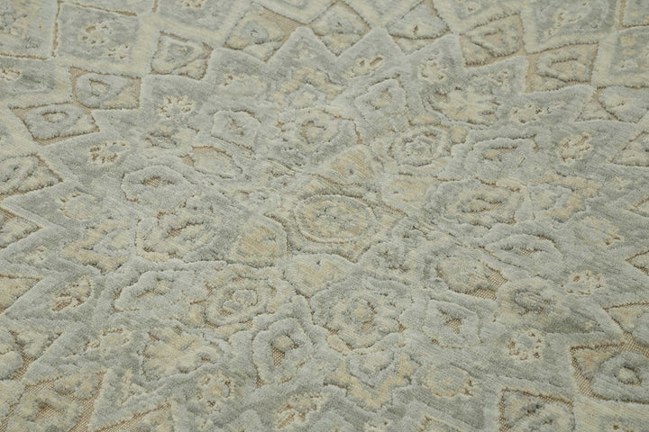 8x11 Hand-Knotted Wool Oushak Rug - 47779