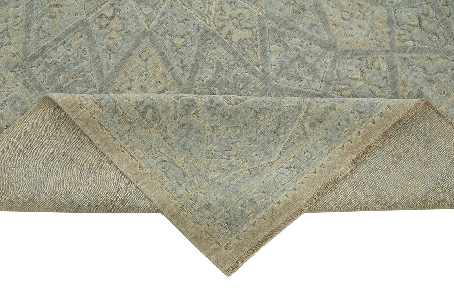 8x11 Hand-Knotted Wool Oushak Rug - 47779