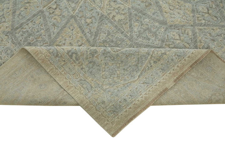 8x11 Hand-Knotted Wool Oushak Rug - 47779