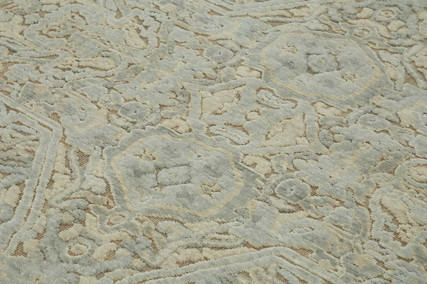 8x11 Hand-Knotted Wool Oushak Rug - 47782