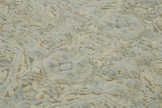 8x11 Hand-Knotted Wool Oushak Rug - 47782