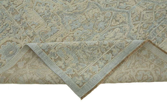 8x11 Hand-Knotted Wool Oushak Rug - 47782