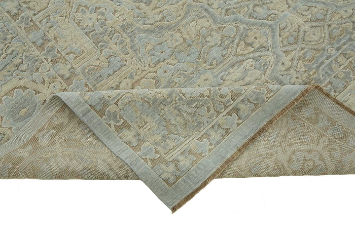 8x11 Hand-Knotted Wool Oushak Rug - 47782