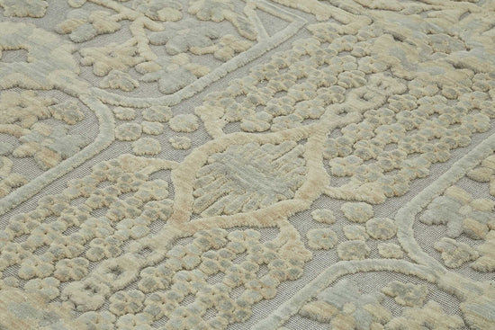 9x11 Hand-Knotted Wool Oushak Rug - 47787