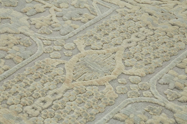 9x11 Hand-Knotted Wool Oushak Rug - 47787